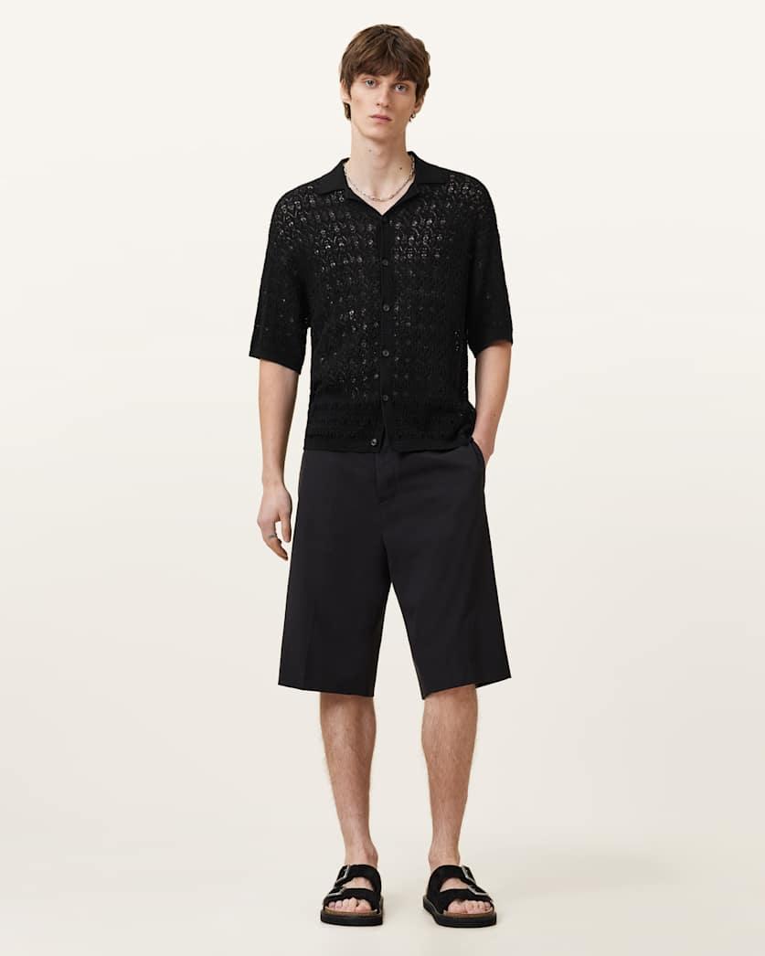 Loire Short Sleeve Open Knit Cardigan by ALLSAINTS