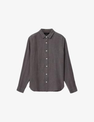 Loom Logo-Embroidered Linen Shirt by ALLSAINTS