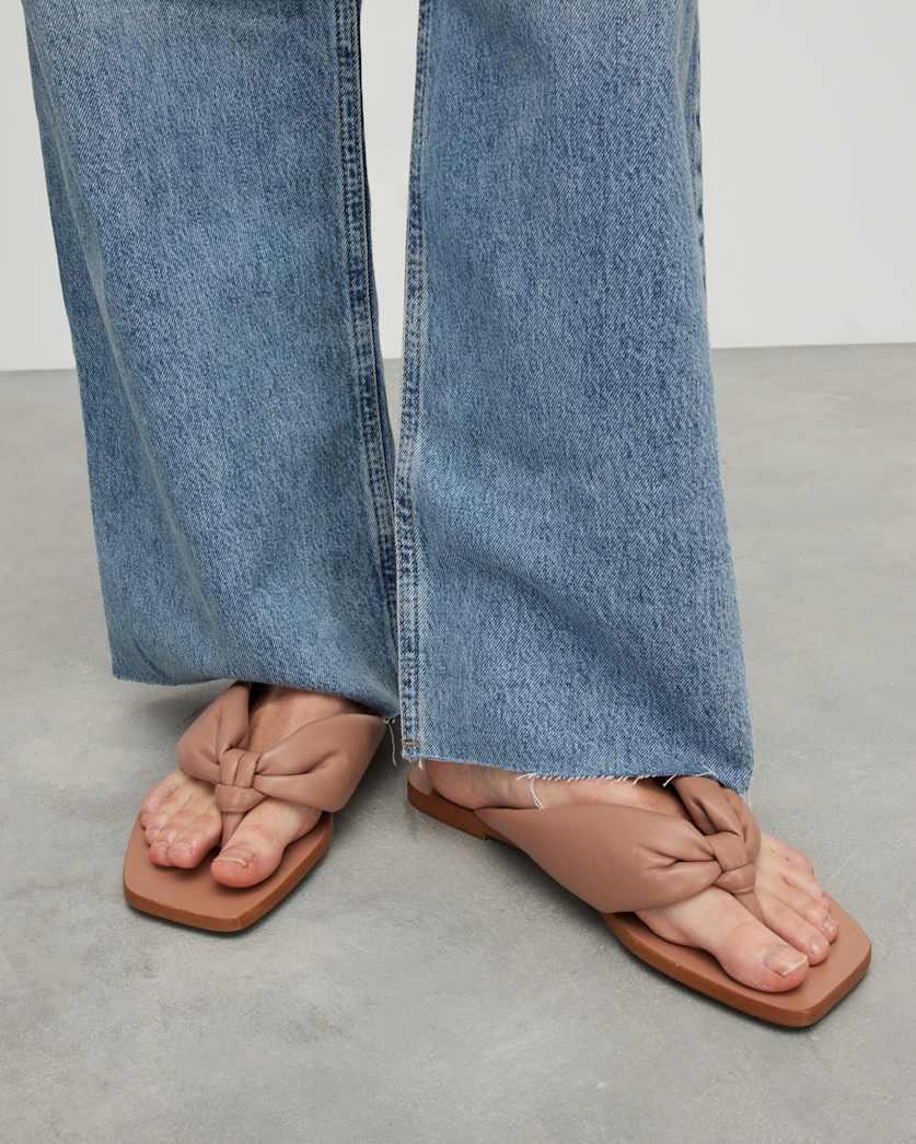 Loop Knotted Leather Sandals by ALLSAINTS