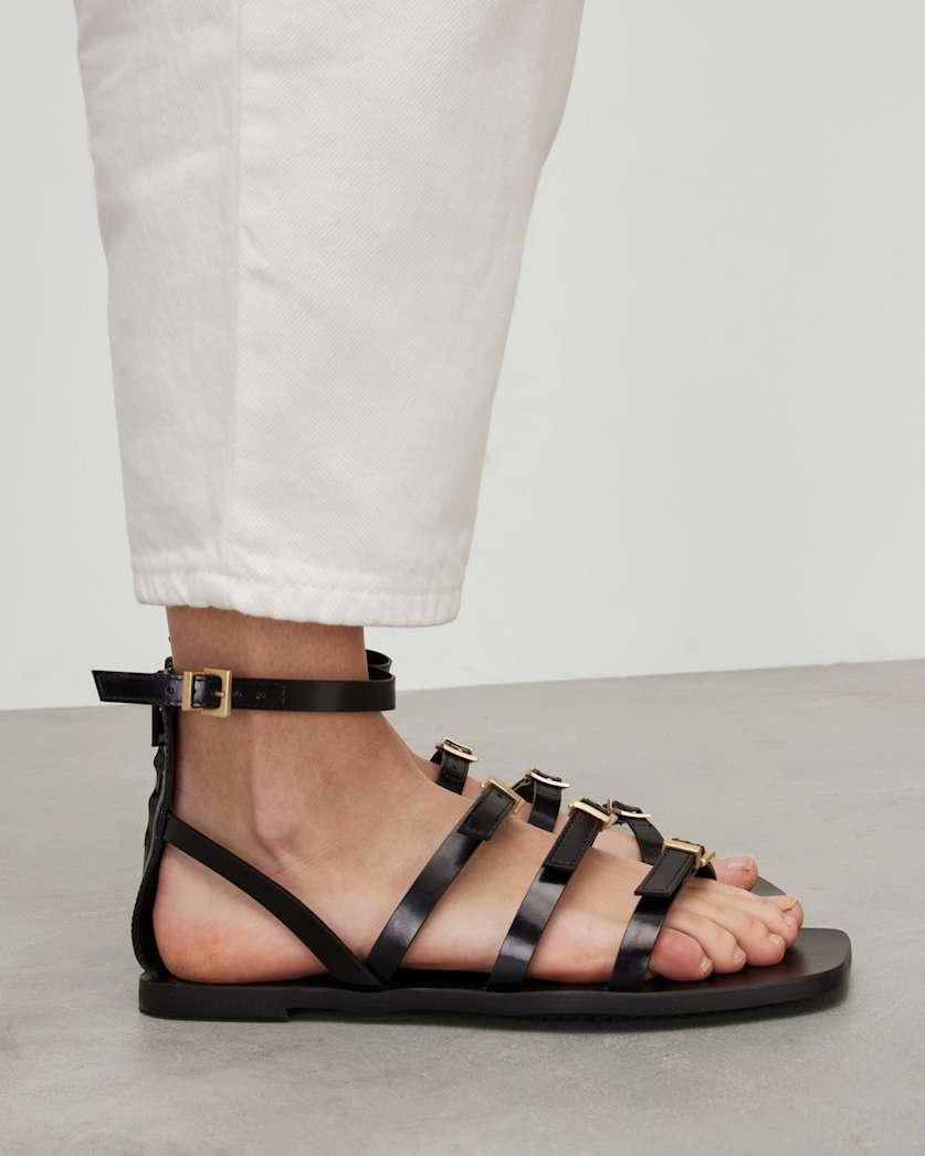 Lore Leather Gladiator Sandals by ALLSAINTS