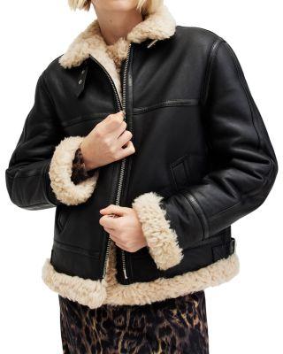Lorel Shearling Flying Jacket by ALLSAINTS