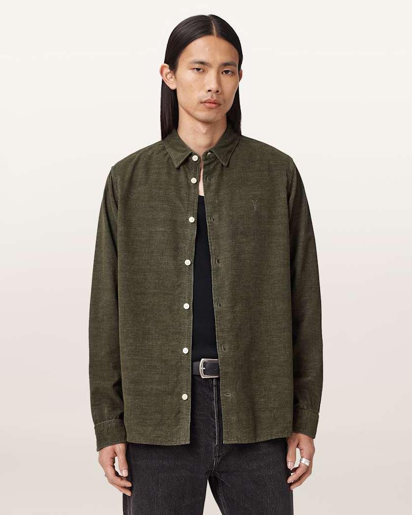 Lorella Textured Ramskull Shirt by ALLSAINTS