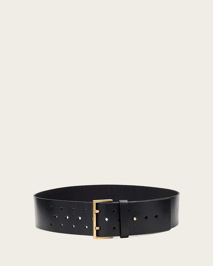 Lou Wide Leather Belt by ALLSAINTS