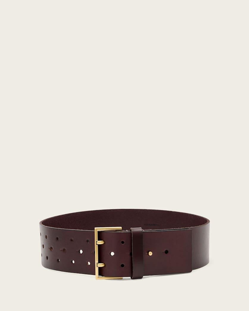 Lou Wide Leather Belt by ALLSAINTS