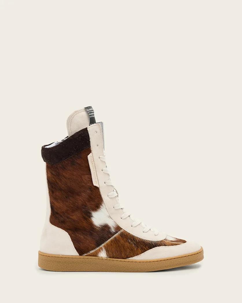 Louise Cowhide High Tops by ALLSAINTS