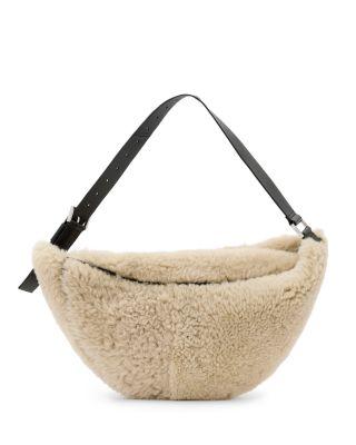 Luna Shearling Shoulder Bag by ALLSAINTS