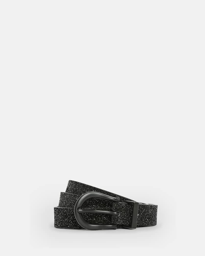 Luna Sparkle Skinny Leather Western Belt by ALLSAINTS