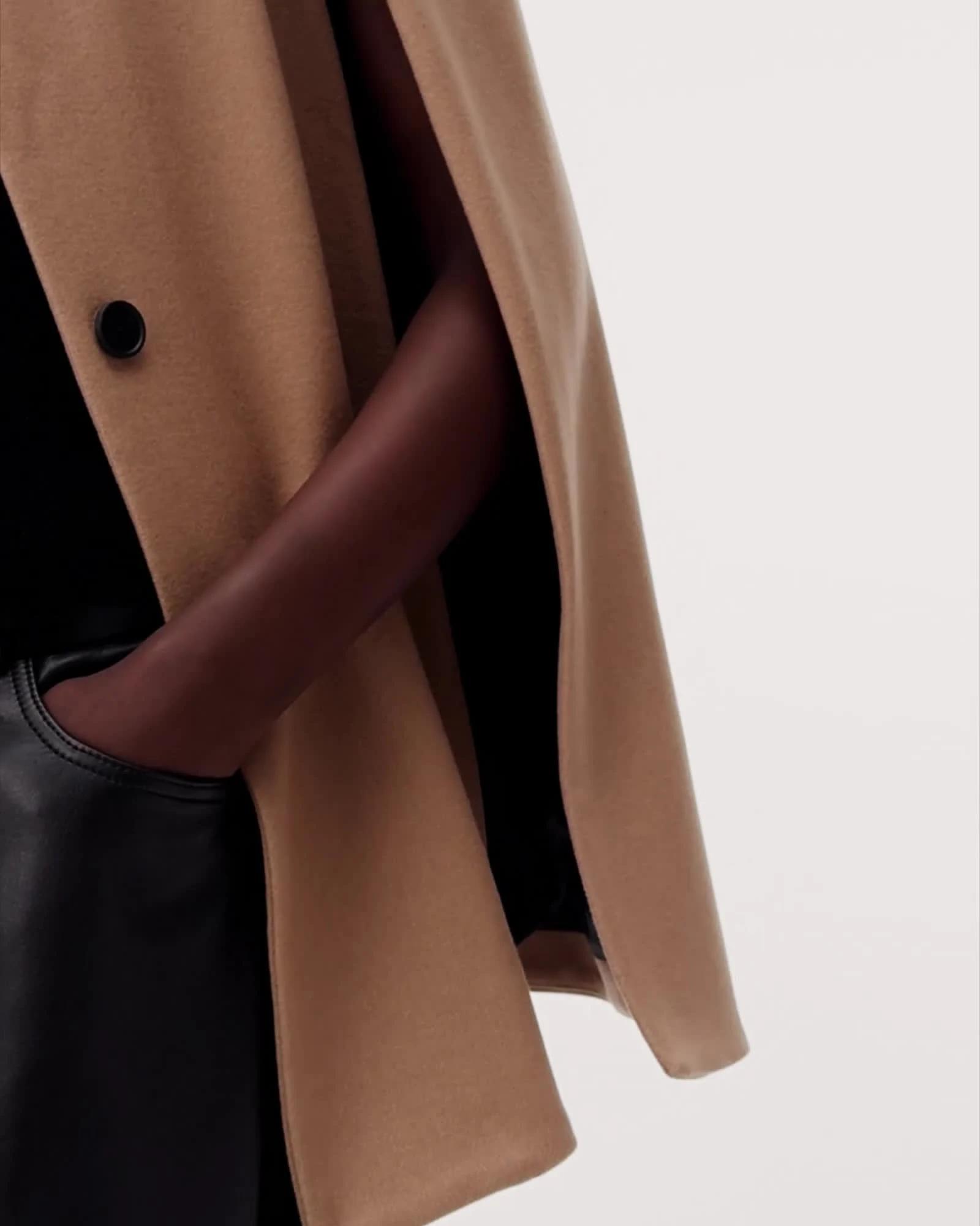 Lunis Wool Cape Coat by ALLSAINTS