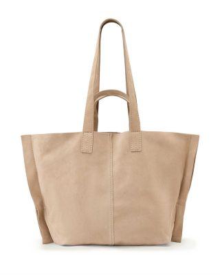 Lutece Large Suede Tote Bag by ALLSAINTS