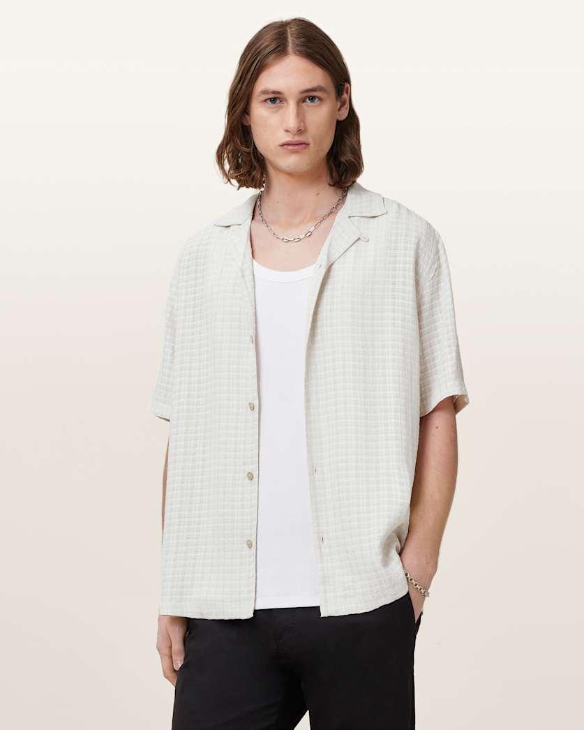 Madin Relaxed Fit Textured Shirt by ALLSAINTS
