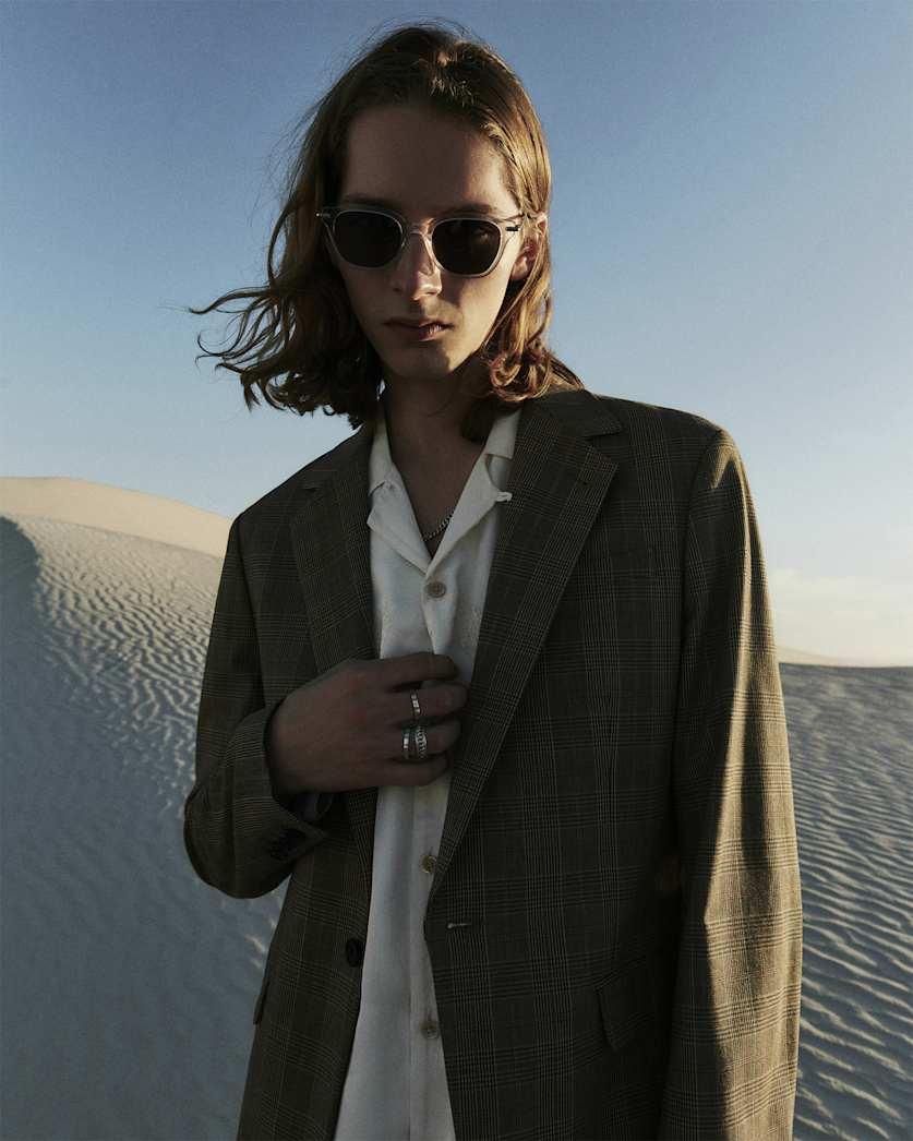 Maffrett Checked Skinny Fit Blazer by ALLSAINTS