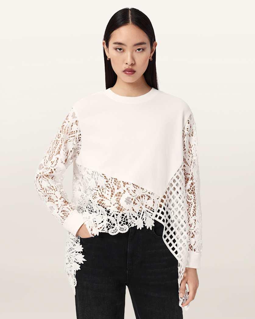 Malorie Asymmetric Cotton Top by ALLSAINTS