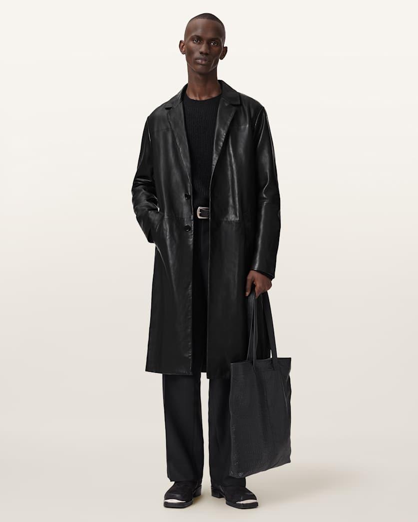 Marais Leather Coat by ALLSAINTS