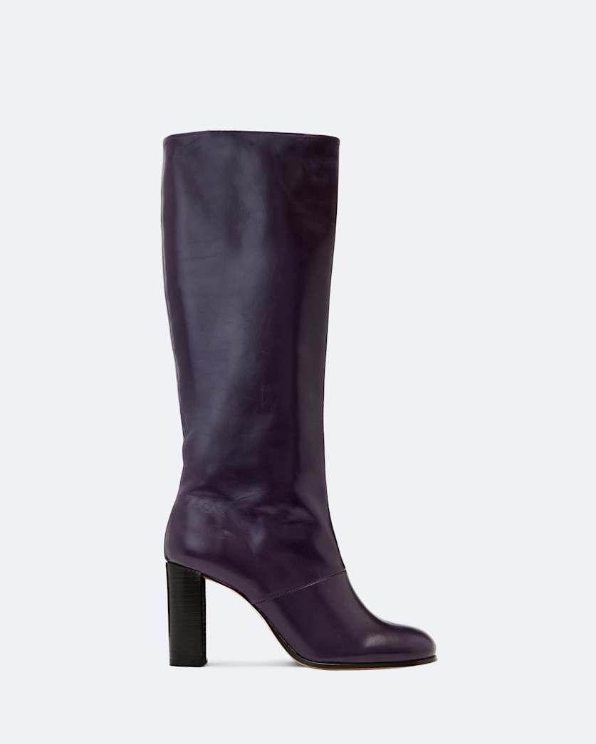 Marisa Leather Heeled Knee-High Boots by ALLSAINTS