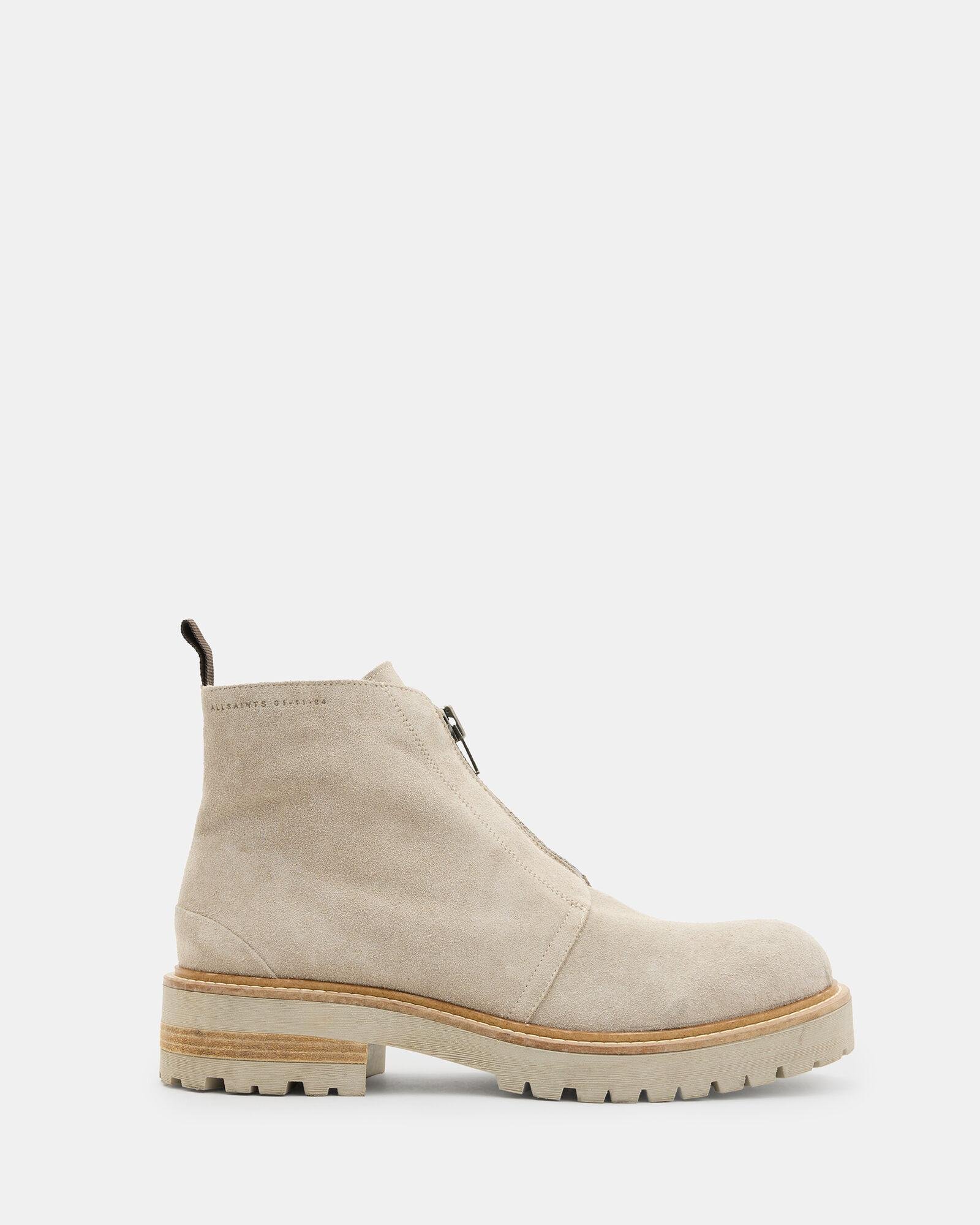 Master Suede Zip Up Boots by ALLSAINTS
