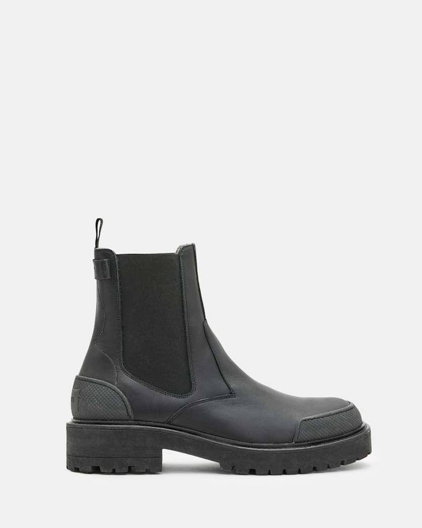 Matrix Leather Work Chelsea Boots by ALLSAINTS