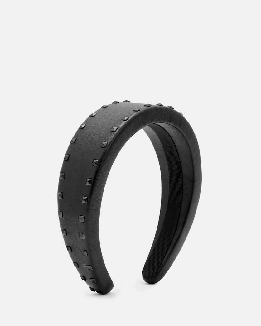 Maxie Leather Studded Headband by ALLSAINTS Maxie Leather Studded Headband by ALLSAINTS