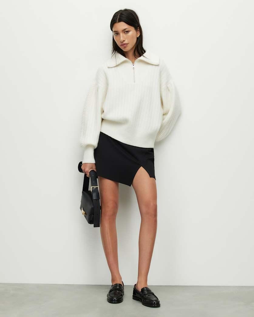 Mea Split Hem Mini Skirt by ALLSAINTS