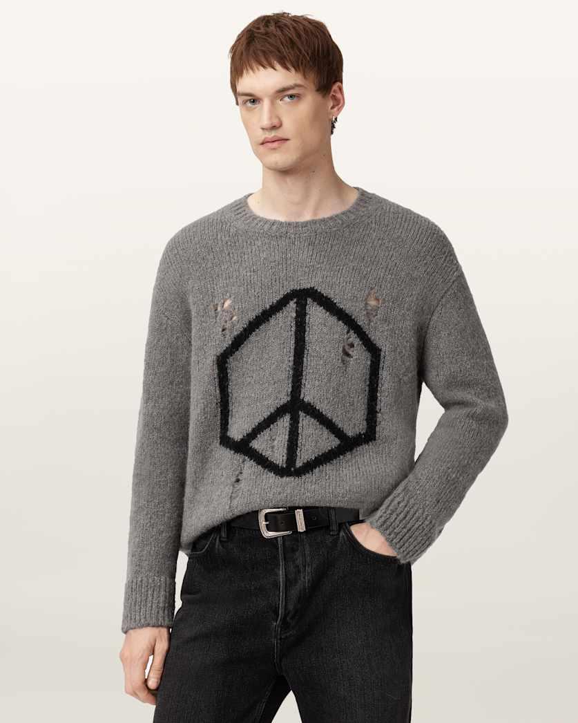 Message Oversized Wool Sweater by ALLSAINTS
