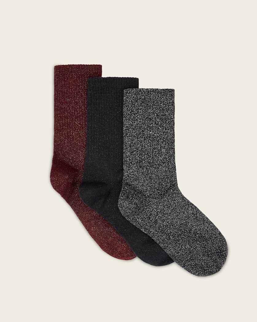 Metallic Socks 3 Pack by ALLSAINTS