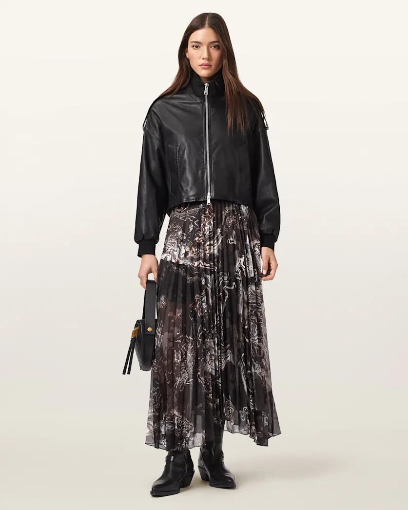 Micaela Pleated Maxi Skirt by ALLSAINTS