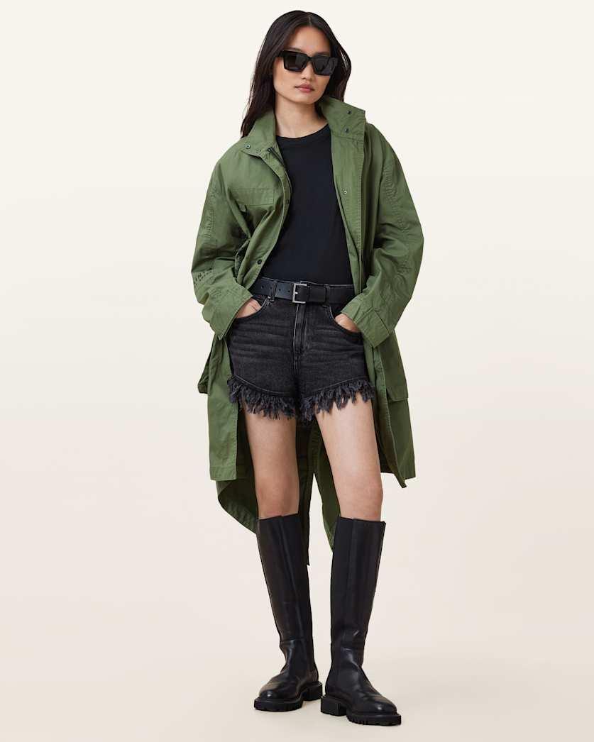 Milla Bird Print Parka Jacket by ALLSAINTS