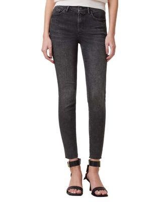 Miller Push Up High Rise Skinny Ankle Jeans in Washed Black by ALLSAINTS