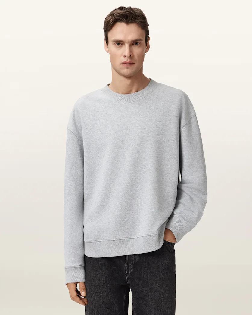 Milo Boxy Cotton Sweatshirt by ALLSAINTS