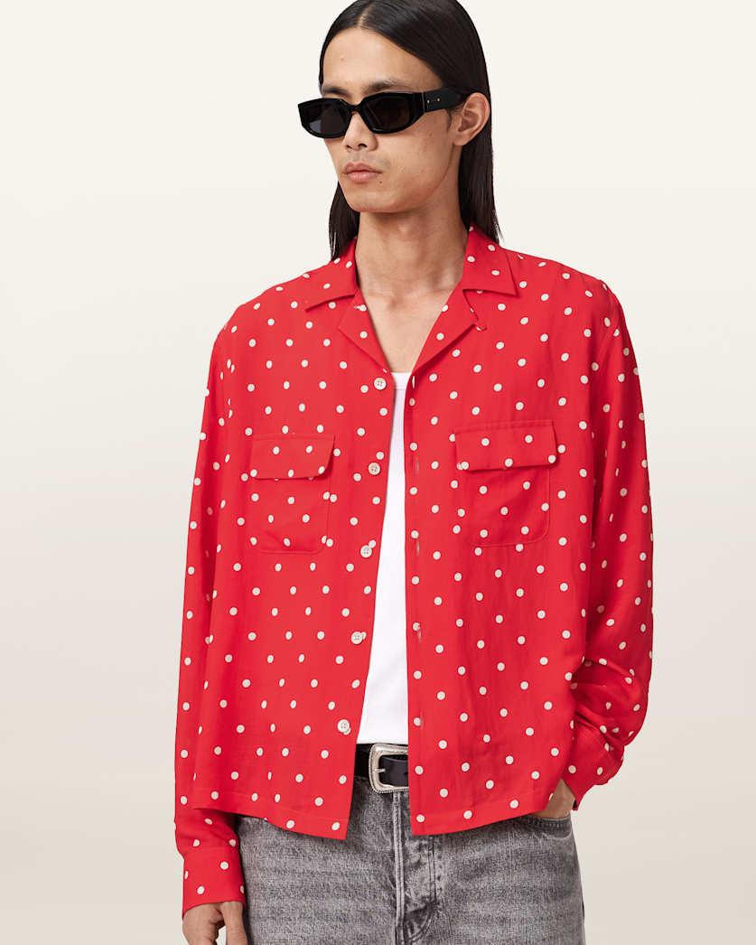 Mini Polkadot Sheer Shirt by ALLSAINTS