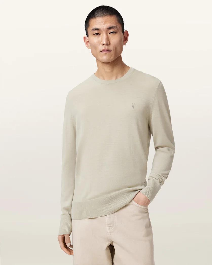 Mode Merino Crew Neck Ramskull Jumper by ALLSAINTS
