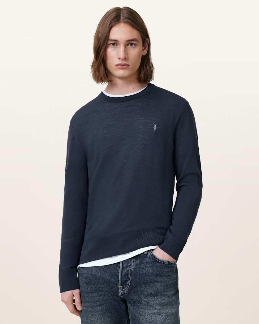 Mode Merino Crew Neck Ramskull Jumper by ALLSAINTS
