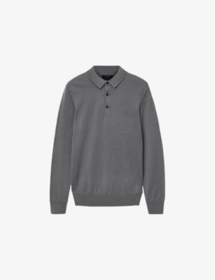 Mode Merino slim-fit wool polo shirt by ALLSAINTS Mode Merino slim-fit wool polo shirt by ALLSAINTS