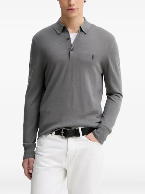 Mode button logo polo shirt by ALLSAINTS