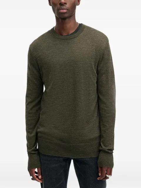 Mode crew-neck wool sweater by ALLSAINTS