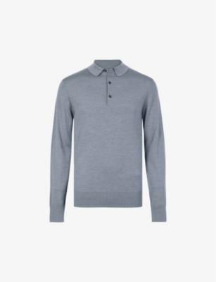 Mode slim-fit wool polo shirt by ALLSAINTS
