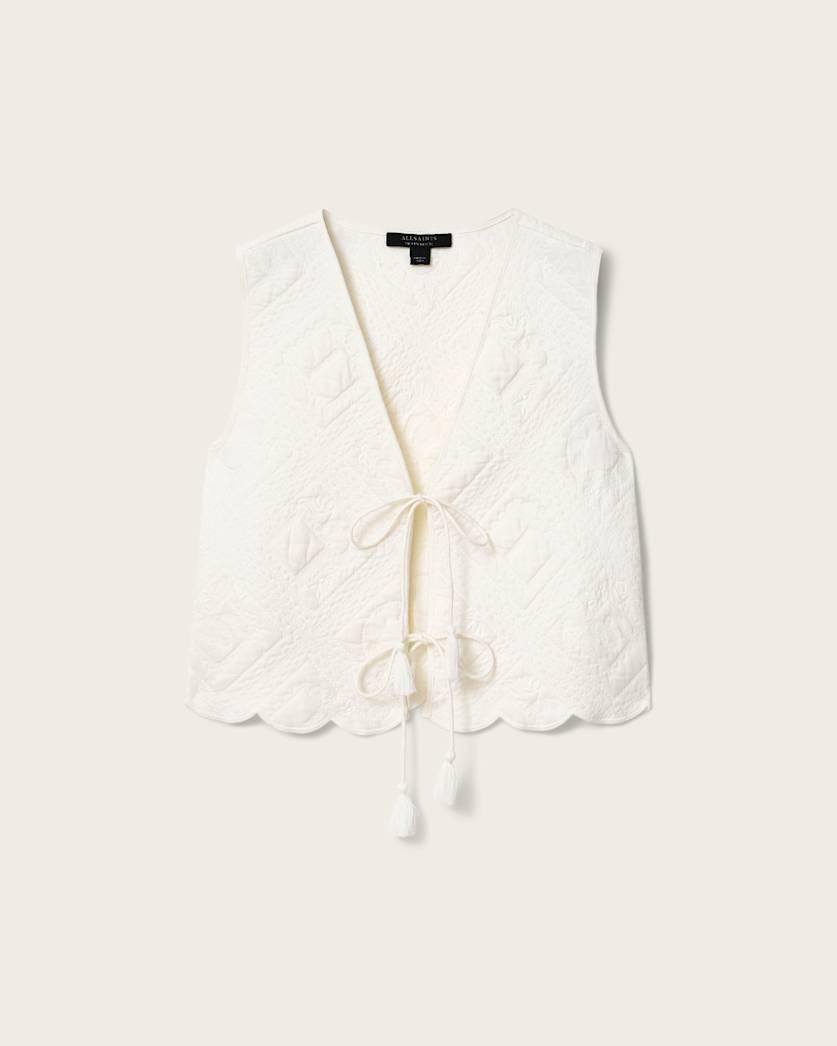 Mona Quilted Cropped Vest by ALLSAINTS
