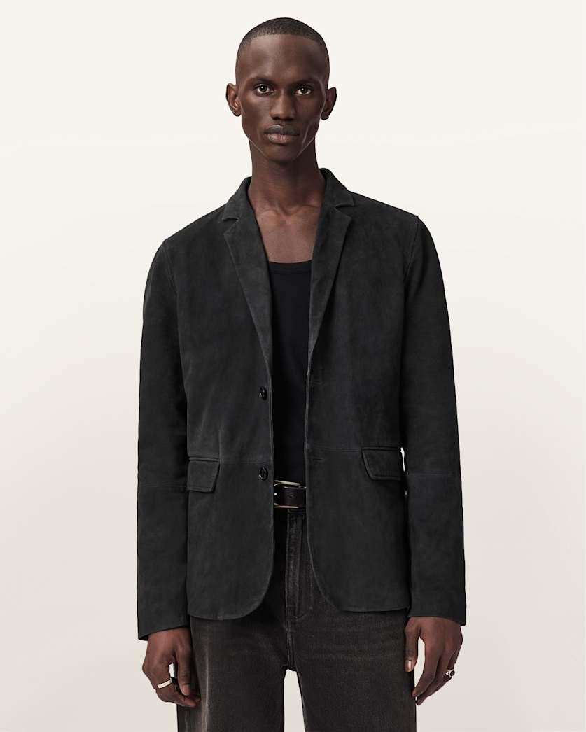 Monet Waxed Suede Blazer by ALLSAINTS