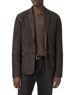 Monet Waxed Suede Regular Fit Blazer by ALLSAINTS