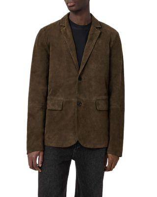 Monet Waxed Suede Regular Fit Blazer by ALLSAINTS