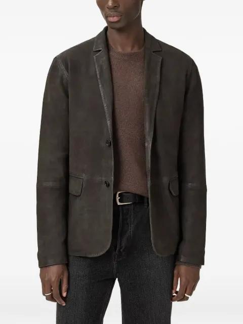 Monet waxed suede blazer by ALLSAINTS