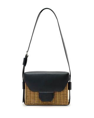 Monique Medium Wicker Shoulder Bag by ALLSAINTS