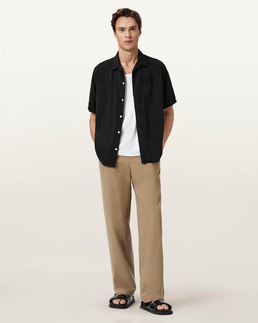 Mori Mid Rise Cotton Trousers by ALLSAINTS