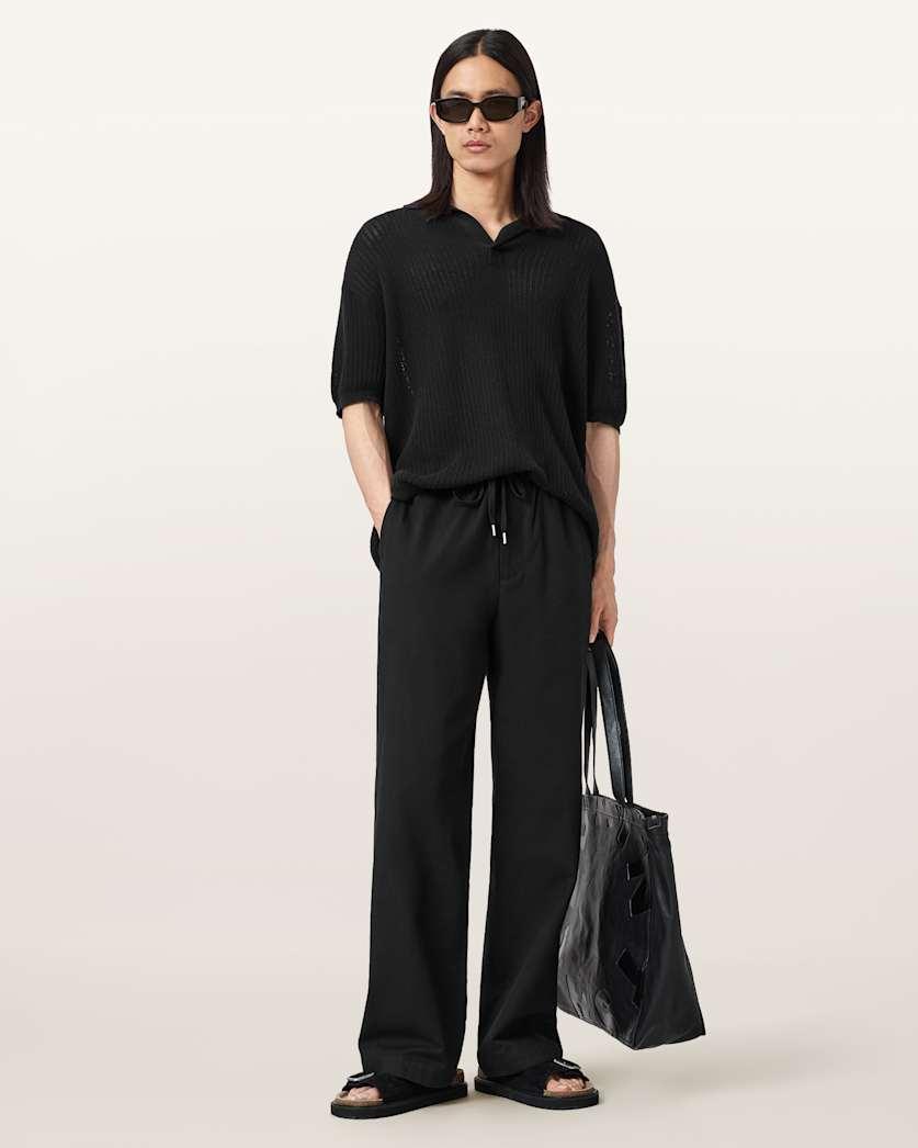 Mori Mid Rise Cotton Trousers by ALLSAINTS