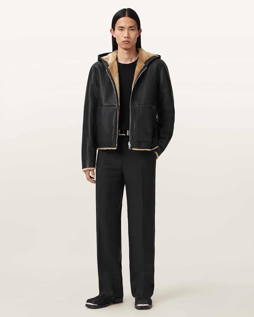 Mostyn Shearling Bomber Jacket by ALLSAINTS