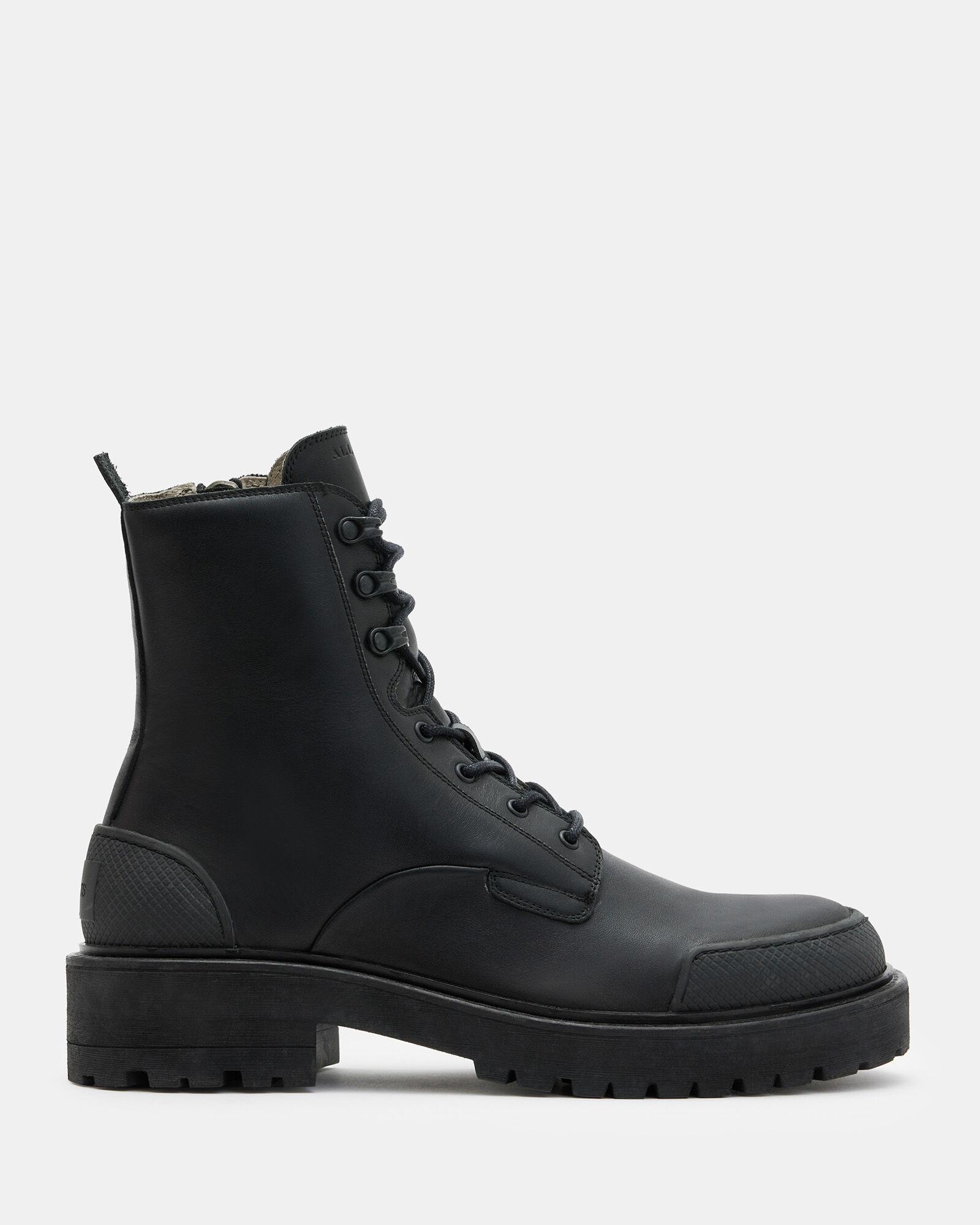 Mudfox Lace Up Chunky Leather Boots by ALLSAINTS