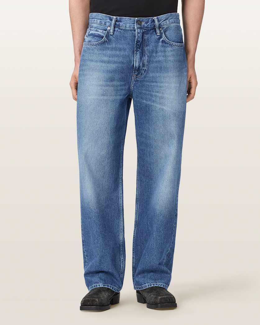 Mullen Straight Leg Loose Denim Jeans by ALLSAINTS