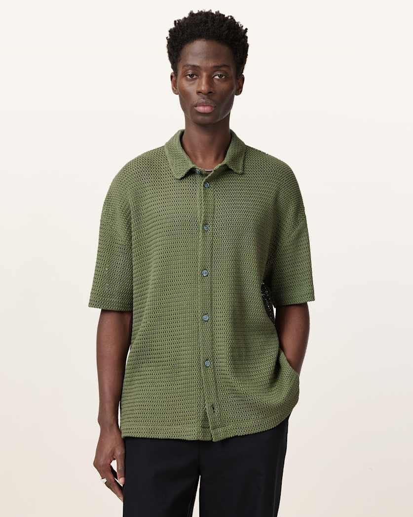 Munroe Short Sleeve Cotton Shirt by ALLSAINTS