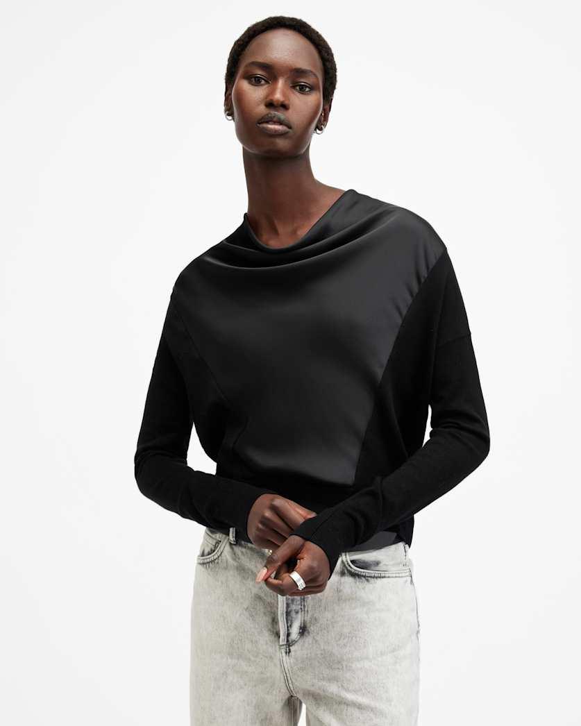 Myra Cowl Neck Merino Wool Jumper by ALLSAINTS