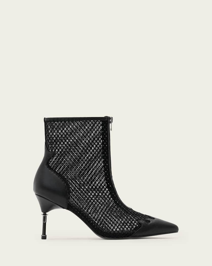 Natasha Mesh Leather Boots by ALLSAINTS