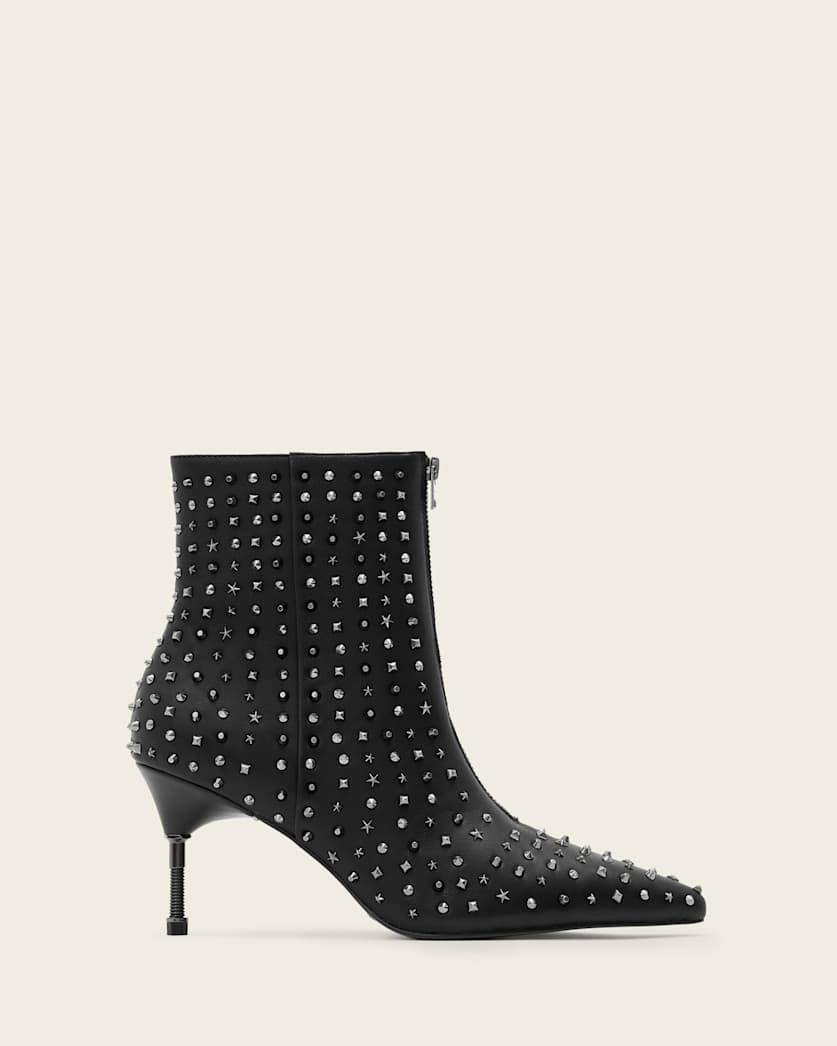 Natasha Studded Leather Boots by ALLSAINTS